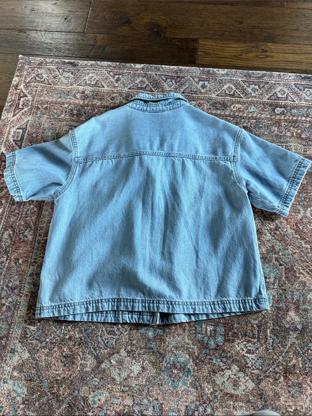 Universal Thread Denim Short-Sleeve Button-Up - Picture 2 of 2
